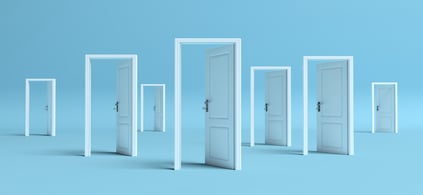 Image with open doors