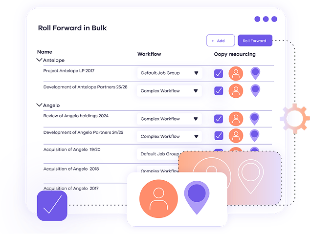 Image (Bulk actions are an integral feature of Dayshapes Gantt scheduling software.)