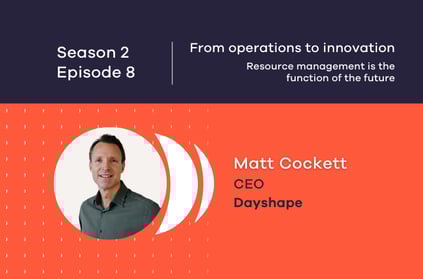 S2 Ep8 - From operations to innovation - episode cover with Matt Cockett