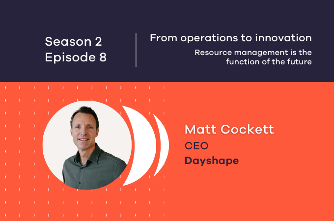 S2 Ep8 - From operations to innovation - episode cover with Matt Cockett