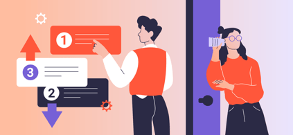 Glass against boardroom door